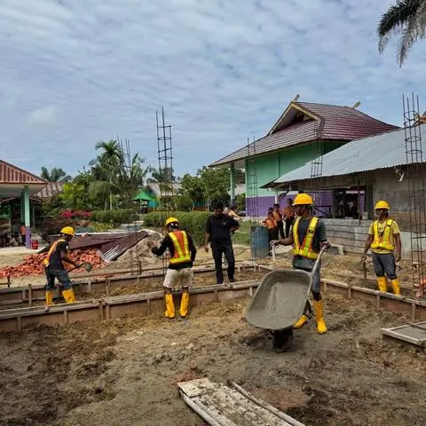 Dokumentasi lapangan pekerjaan konstruksi PT. Atra Jaya Lestari