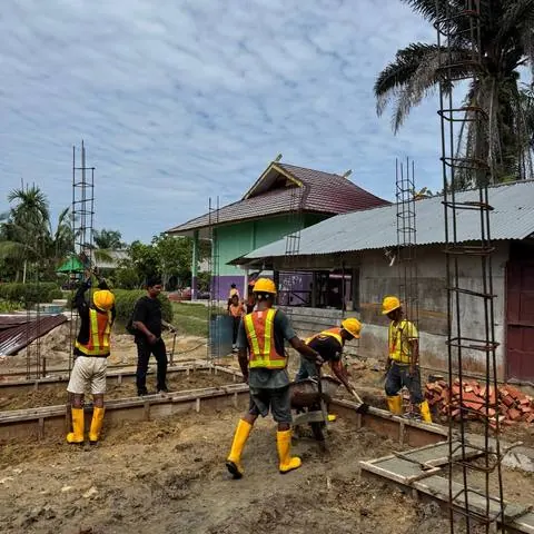 Dokumentasi lapangan pekerjaan konstruksi PT. Atra Jaya Lestari