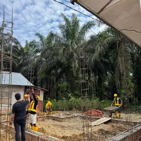 Dokumentasi lapangan pekerjaan konstruksi PT. Atra Jaya Lestari